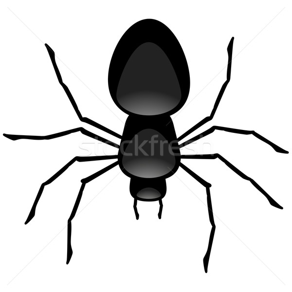 Spin illustratie zwarte symbool gif halloween Stockfoto © unkreatives