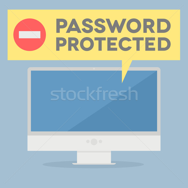 password protected Stock photo © unkreatives