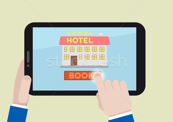 book hotel room Stock photo © unkreatives