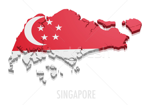 Map Singapore Stock photo © unkreatives