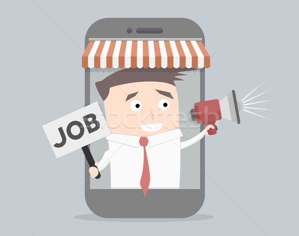 Businessman Job Phone Stock photo © unkreatives