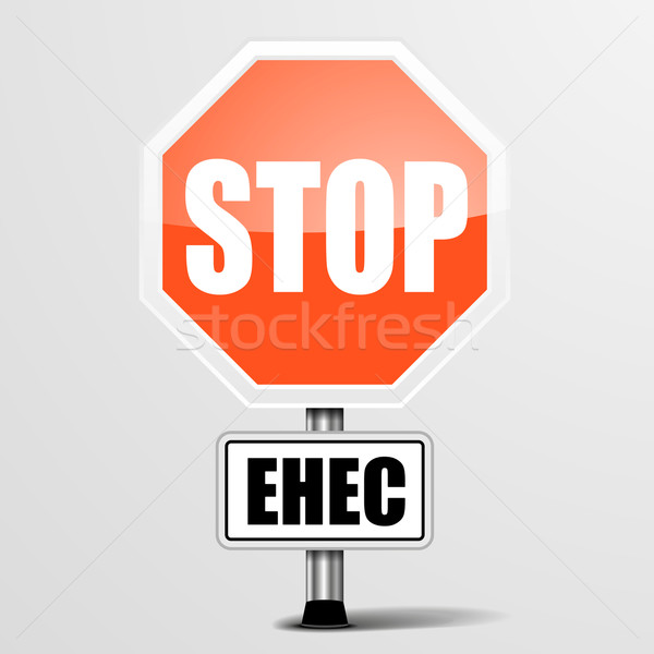 red ehec Stop Sign Stock photo © unkreatives