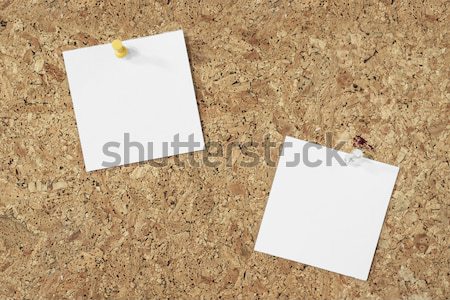 Notes on a cork background Stock photo © unkreatives