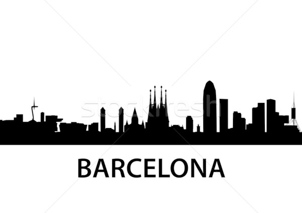 Skyline Barcelona Stock photo © unkreatives