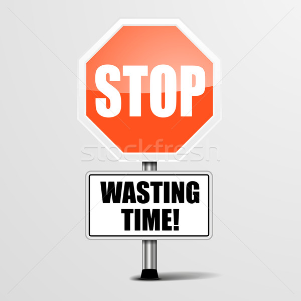 Stock photo: Stop Wasting Time