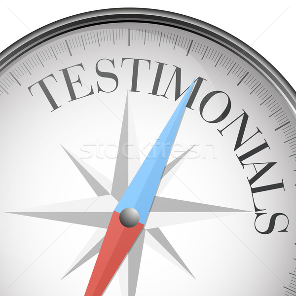 compass testimonial Stock photo © unkreatives