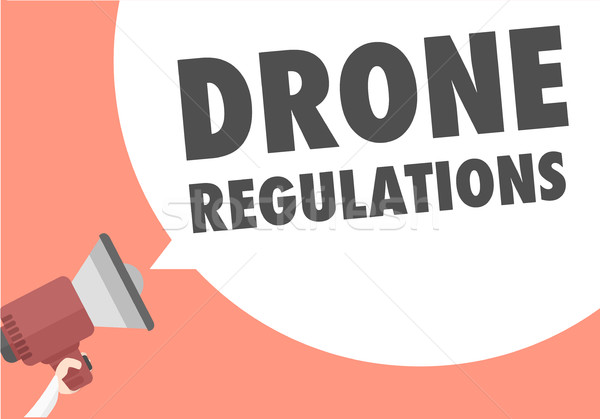 Loudspeaker Drone Regulations Stock photo © unkreatives