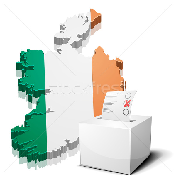 ballotbox Ireland Stock photo © unkreatives