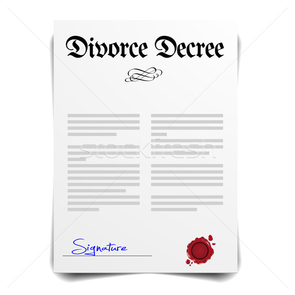 Divorce Decree Stock photo © unkreatives