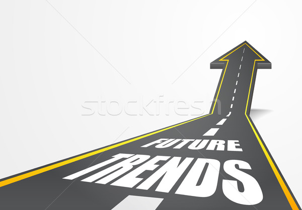 [[stock_photo]]: Route · avenir · tendances · détaillée · illustration · autoroute