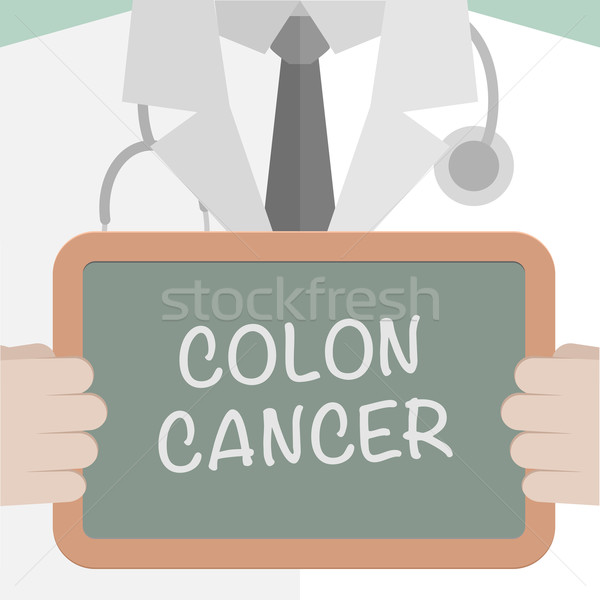 Colon cancer minimalist ilustrare medic Imagine de stoc © unkreatives