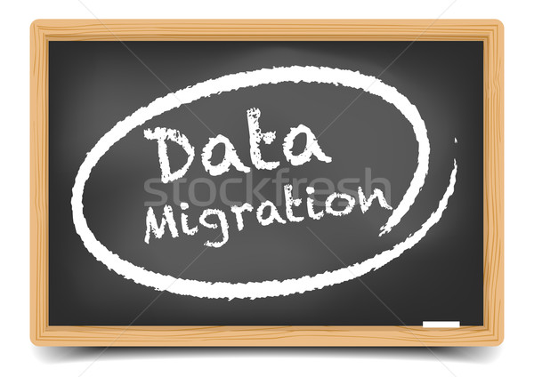 Tafel Daten Migration detaillierte Illustration eps10 Stock foto © unkreatives