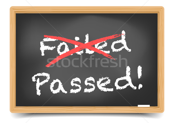 Blackboard Passed Stock photo © unkreatives