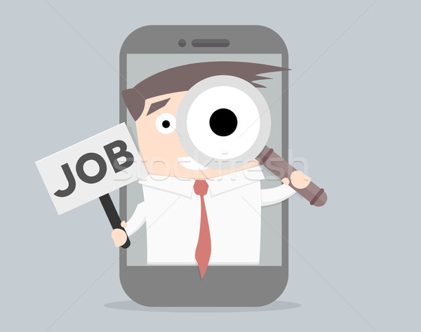 Businessman Job Search Stock photo © unkreatives