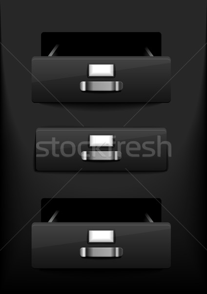 black drawers Stock photo © unkreatives