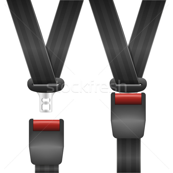 open and closed seatbelt Stock photo © unkreatives