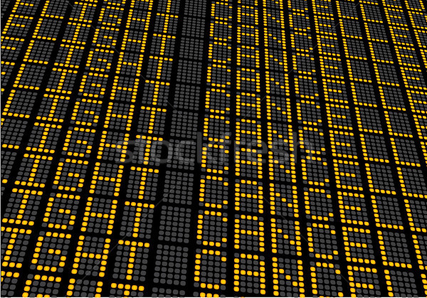 Loty pokładzie ilustracja lotniska odloty Zdjęcia stock © unkreatives