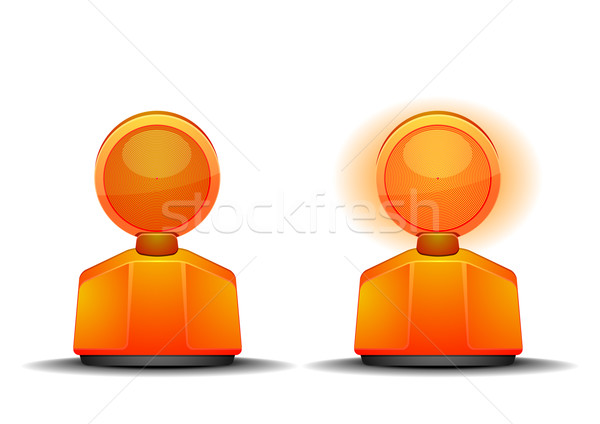road construction safety light Stock photo © unkreatives