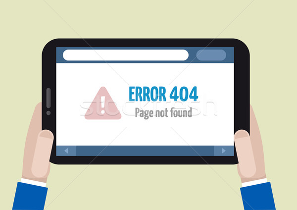 tablet error 404 Stock photo © unkreatives