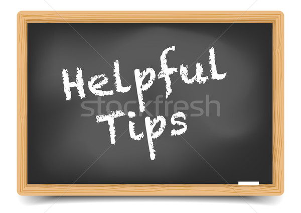 Blackboard Helpful Tips Stock photo © unkreatives