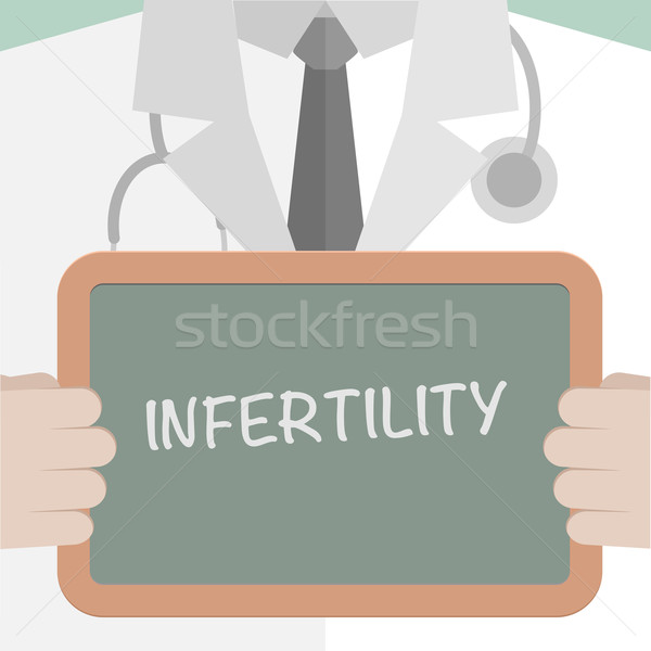 Medizinischen Bord Unfruchtbarkeit Illustration Arzt Stock foto © unkreatives
