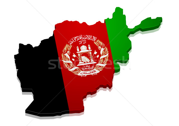 Pokaż Afganistan szczegółowy ilustracja banderą eps10 Zdjęcia stock © unkreatives