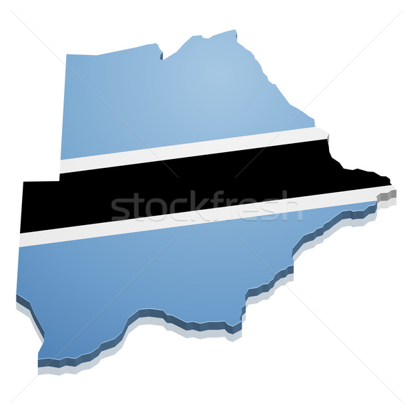 Stock photo: Map Botswana