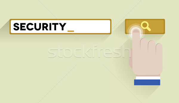 Búsqueda seguridad ilustración bar palabra clave Foto stock © unkreatives