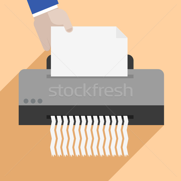 shredding paper Stock photo © unkreatives