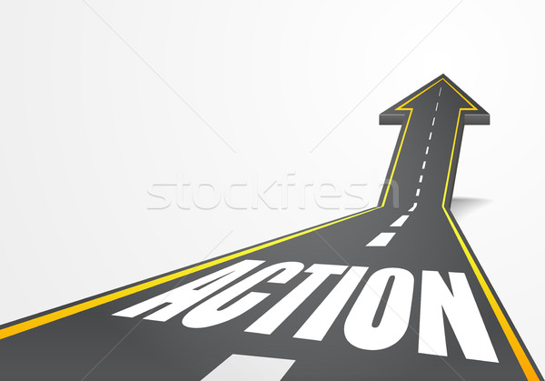 Сток-фото: дороги · действий · подробный · иллюстрация · шоссе · вверх