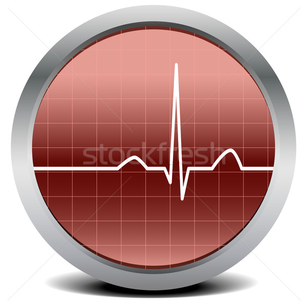 心臟跳動 信號 插圖 監測 愛 抽象 商業照片 © unkreatives