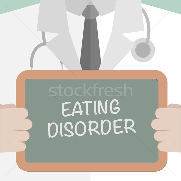 Essen Störung Illustration Arzt halten Stock foto © unkreatives