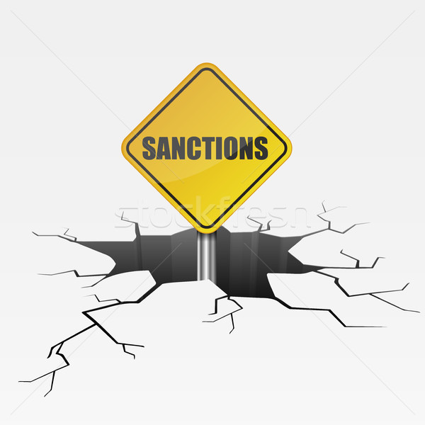 Deep Crack Sanctions Stock photo © unkreatives