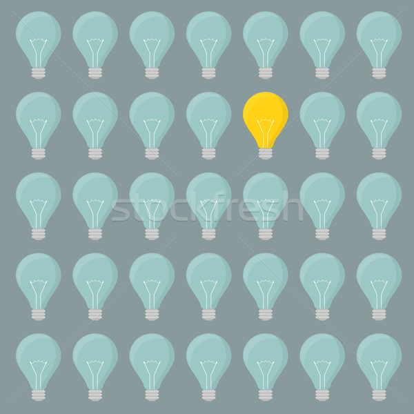 minimalistic lightbulbs background Stock photo © unkreatives