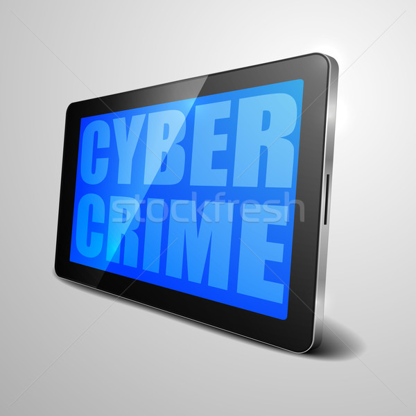 tablet cyber crime Stock photo © unkreatives