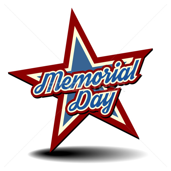 Memorial Day star Stock photo © unkreatives