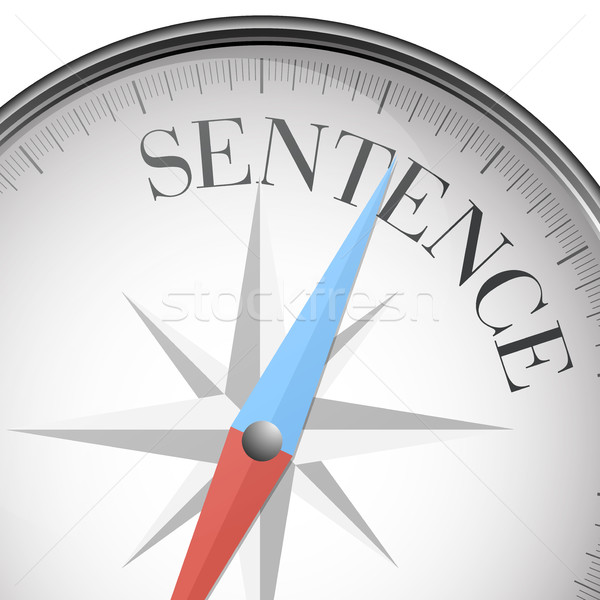 compass concept Sentence Stock photo © unkreatives