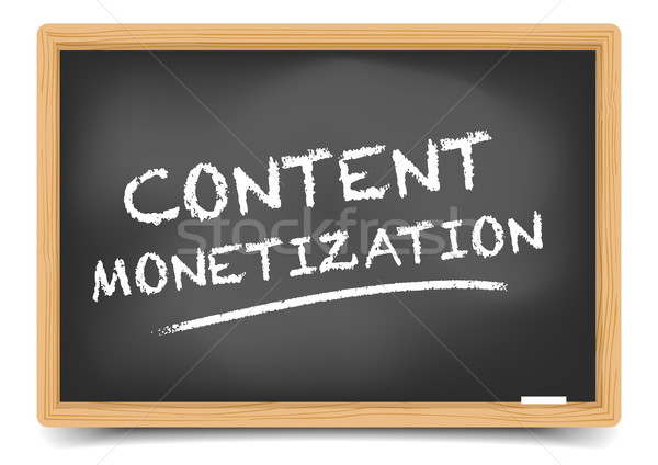 Blackboard Content Monetization Stock photo © unkreatives