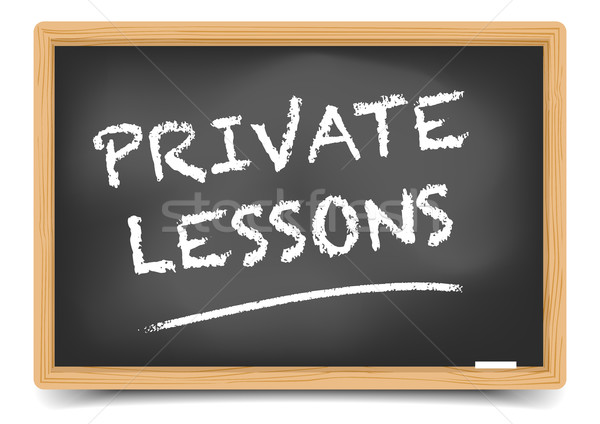 Blackboard Private Lessons Stock photo © unkreatives