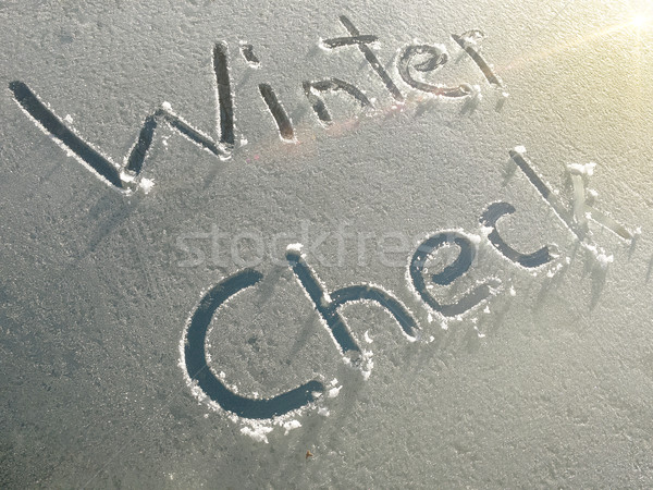 Winter Check Windshield Stock photo © unkreatives