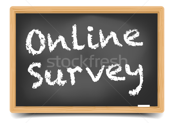 Blackboard Online Survey Stock photo © unkreatives