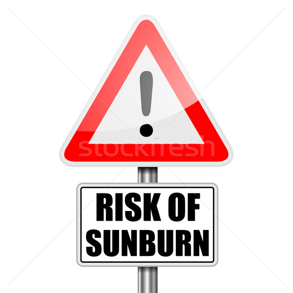 Attention Sign Sunburn Stock photo © unkreatives