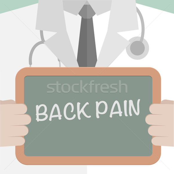 Stock photo: Medical Board Back pain