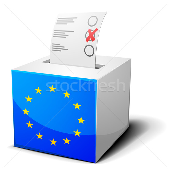Vot cutie ue detaliat ilustrare european Imagine de stoc © unkreatives