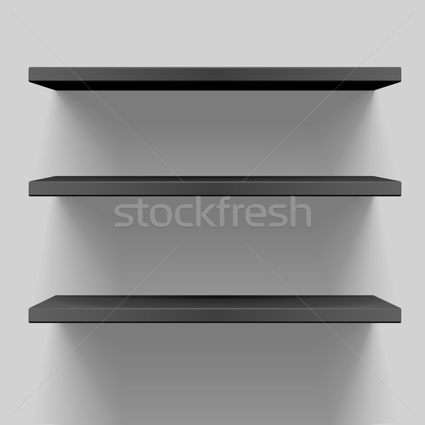black shelves Stock photo © unkreatives