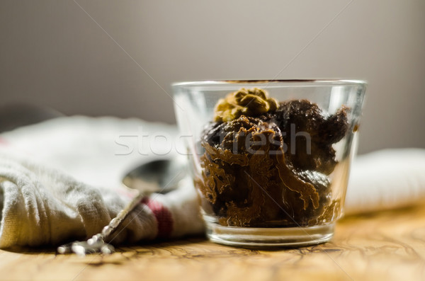 Chocolate Fudge In Glass Stock photo © unkreatives