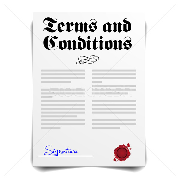 Terms and Conditions Stock photo © unkreatives