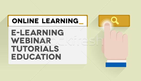 search online learning Stock photo © unkreatives