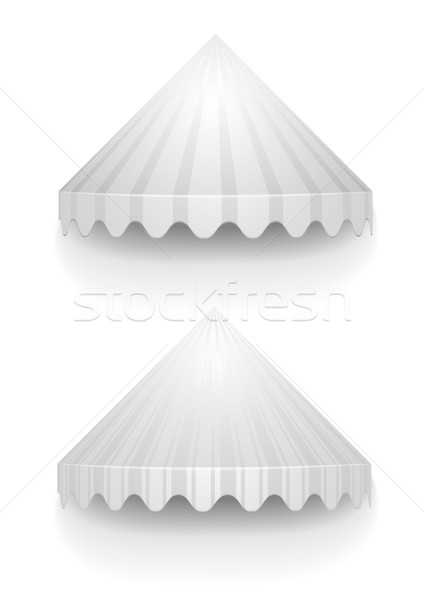 white conical awnings Stock photo © unkreatives