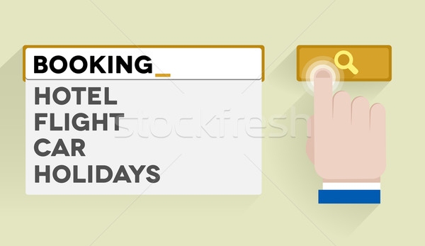search booking Stock photo © unkreatives
